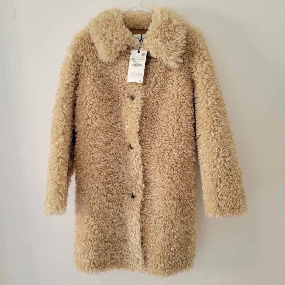Zara teddy coat